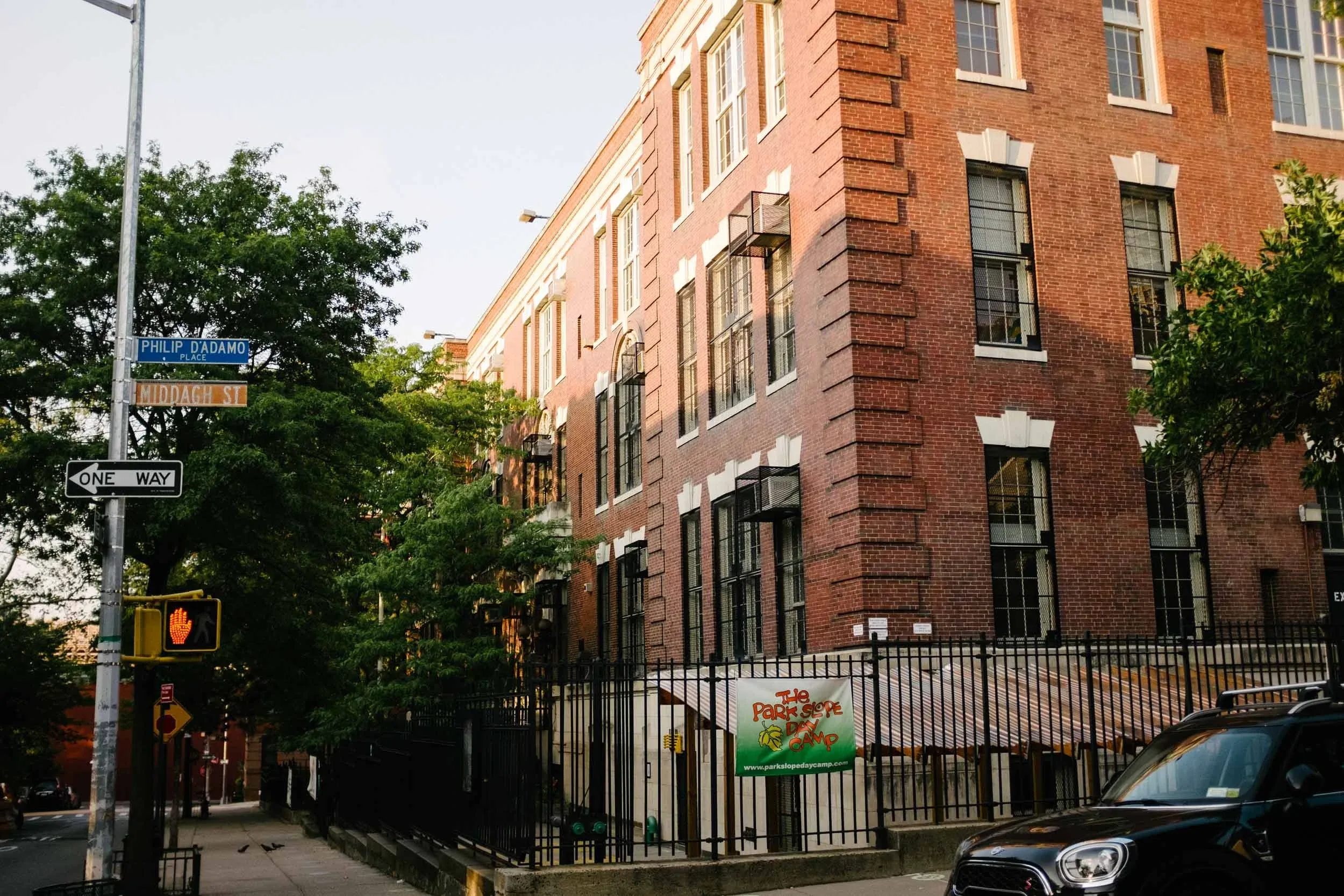 PS 8 Robert Fulton school building in Brooklyn