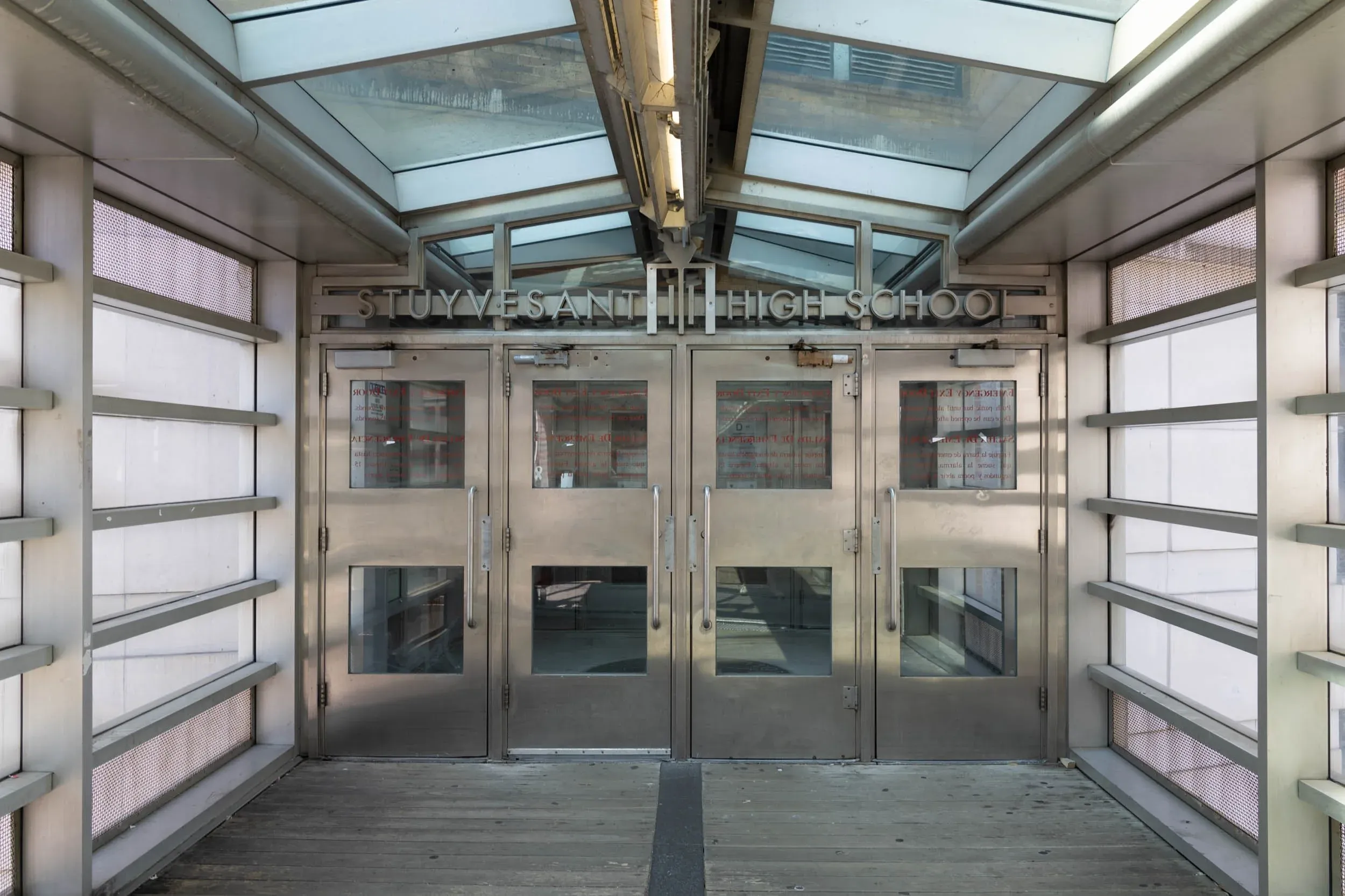 Stuyvesant High School building in Manhattan