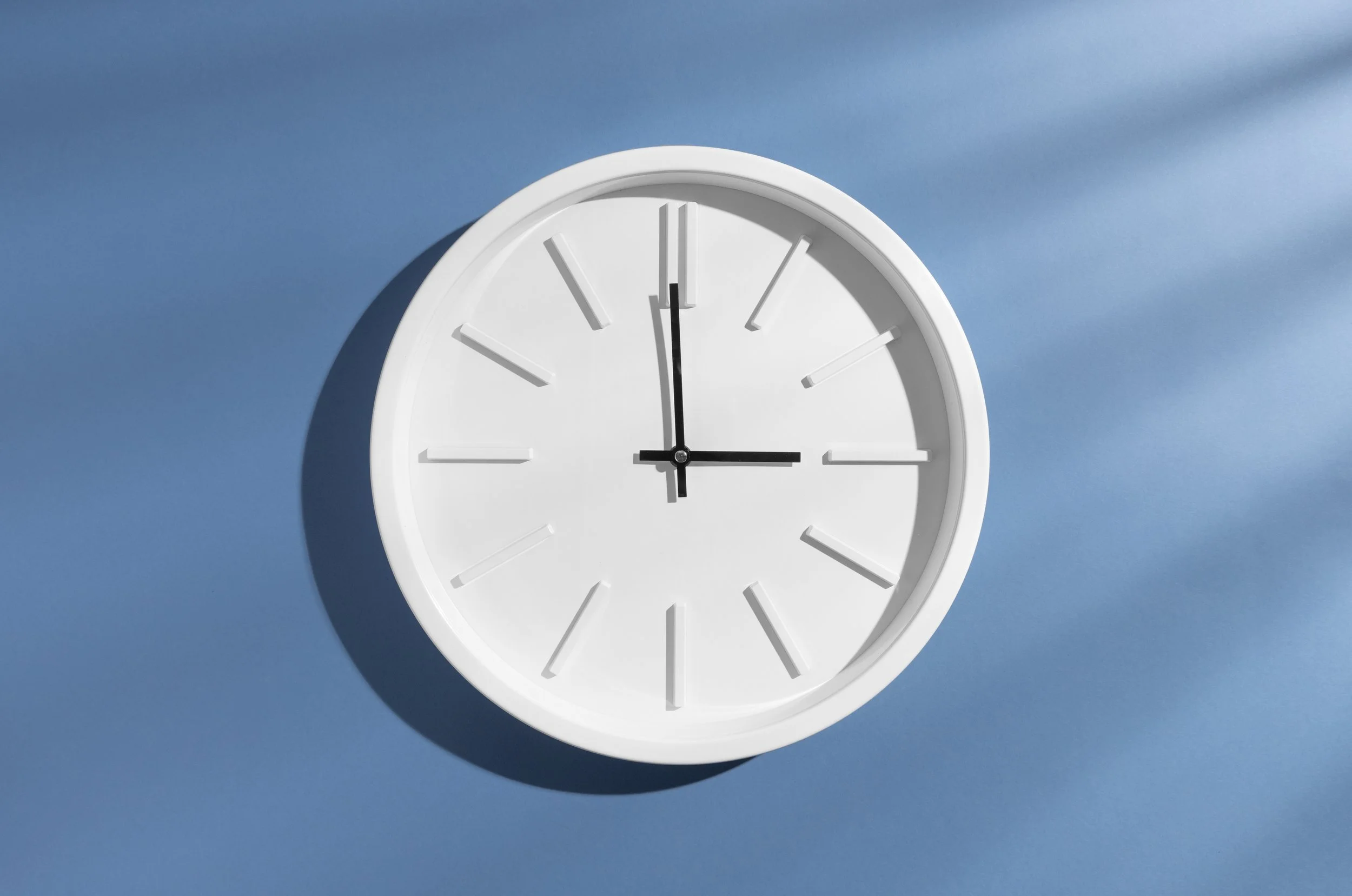 Clock showing time passing